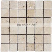 New Manufacturing Luxury Decoration Models Hot Sale Turkish Travertine Mosaic Tumbled From Turkey CEM-T-MOS-01-01 thumbnail-4