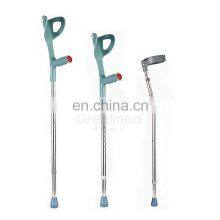 Super High Quality Medical Comfortable Walking Adjustable Aluminum Alloy Elbow Crutches thumbnail-1