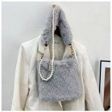 038Single Shoulder Crossbody Bag Women's Bag Temperament Fashion Plush Bag Cute Everything Wholesale Fur Bag thumbnail-5