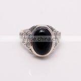 BLACK ONYX RING ,925 Sterling Silver Jewelry Wholesale,WHOLESALE SILVER JEWELRY,SILVER EXPORTER,SILVER JEWELRY FROM INDIA thumbnail-1