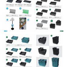 Plastic Grocery Basket for Hypermarket Supermarket Shopping Basket With Telescopic Handle With Wheels Plastic Crate thumbnail-4