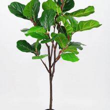 Customize Artificial Fiddle Leaf Different Height Fig Tree Potted Faux Green Plants for Hotel Office Decoration thumbnail-2