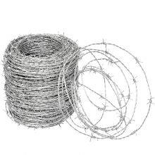 Razor Wire Fence Stretch Ribbon Barbed Wire Coil Double Twisted Barbed Wire thumbnail-1