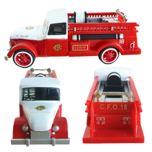 1:36 Scale Die Cast Cars Fire Fighting Truck Metal Vehicle Toys Model Car Free Wheeling thumbnail-4