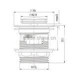 Watermark Custom Wholesale Bathtub Waste Accessories Pop up Chrome Plated With Overflow(K260) thumbnail-2