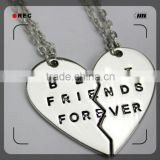 alloy necklace plating gold best friend necklace