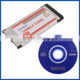 2 Port 34mm ExpressCard SuperSpeed USB 3.0 converter Card Adapter                        
                                                Quality Choice