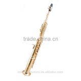 MSS-800S gold lacquer soprano saxophone from china supplier