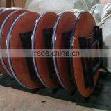 Round Plywood White 6ft Folding Table thumbnail-6