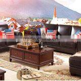 New American Real Leather Sofa High Quality Living Room Furniture Sectional Sofa thumbnail-1