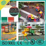 2016 rubber mat outdoor playground rubber tiles safety floor for sale