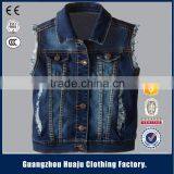 Hot Sell High Quality Fashion Young Men Casual Waistcoats Denim Vest For Men thumbnail-3