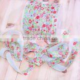 Hot-selling 5/8 Width Floral Fold Over Elastic,Printed FOE Elastic For Babygirl Hair Tie thumbnail-5