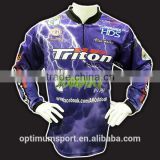 Custom 100%Polyester with Full Printing Fishing Jersey