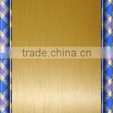 0.45mm Brushed gold sublimation aluminum sheet