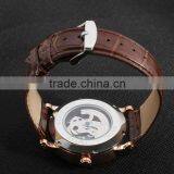 2016 Brand WINNER Simple Self-winding Automatic Mechanical Watch Men Wristwatch Luury Leather Strap With Calendar thumbnail-5