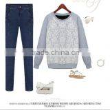 New 98% Cotton and 2% Skinny Scratch Spandex Denim Jeans For Ladies thumbnail-3
