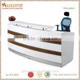 Modern Reception Desk Cheap White Baking Finished Reception Desk