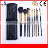 9pcs Hot sale portable cosmetics brush