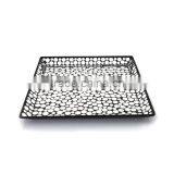 Mosaic Silver Glass Square Charger Plate thumbnail-5