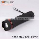 1W Powerful Led With 2D Batteries Zoom Flashlight With Color Ring thumbnail-1