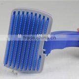 Petsy Self Cleaning Pet Brush Comb Dogs & Cats Pet Massage Brush Automatic Plastic Brush thumbnail-1