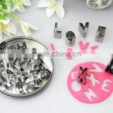 Custom Silicone Stainless Steel Alphabet Cookie Cutter thumbnail-5