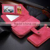 China Manufacturer Wholesale Woven Pattern Pouch Detachable Multifunction Wallet Leather Case for Iphone thumbnail-4