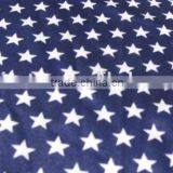 White Five-pointed Star on Dark Blue Polyester Satin Spandex Print Swimwear thumbnail-3