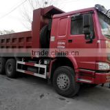 red color howo dump truck 10 wheeles /12wheeles with High-strength structure truck body 6*4 howo truck