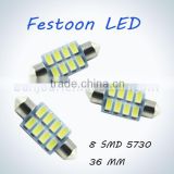 8smd 5730 36mm festoon led car light