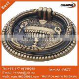 AB Single Hole Hardware Brass Pull Ring Knob thumbnail-1