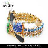 Dubai Handmade Gold Rhinestone Mosaic Ethnic Bracelet Bangle on Sale in 2016 New Year thumbnail-6