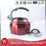 Painting Finished Black Nylon Handle Whistling Kettle Stainless Steel Water Kettle thumbnail-2