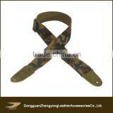 Fashion Camouflage Pattern Nylon Guitar Strap , Guitar Accessories