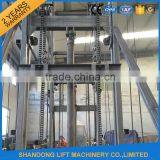 3.4m 1000kgs Guide Rail Hydraulic Lead Rail Freight Lift thumbnail-4