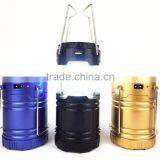 2016 Cheap Solar Power USB Output Rechargeable Led Camping Lantern