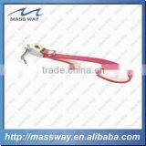 Custom Hang Mobile Fashion Really Pink Leather Metal Cell Phone Strap
