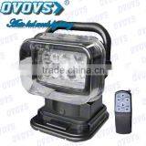 50w Led Search Light for heavy duty vehicle, boat, marine with remote control