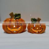 LED light ceramic pumpkin decor for halloween