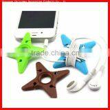 Fashion Design Cheap Silicone Headphone Cable Winder thumbnail-2