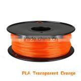 XYZ 3d Printer Material Filament PLA 1.75mm/3.0mm Transparent Orange