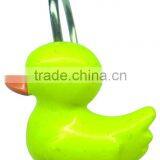 Lovely Duck Painted Shower Curtain Hooks