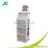 Creative Design Cardboard Layered Clothing Display Stand For T-shirt