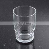 Hotel / Home Decorating Ideas Bathroom Rinse Mouth Clear & Frosted Toothbrush Glass Cup thumbnail-2