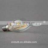 2015 New Style Antique LED Filament C35 Full Glass Flame Lamp L4W E12 110V Dimmable thumbnail-2