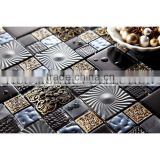 Fico 2016 new !48GPL06 stainless steel mix glass mosaic tile
