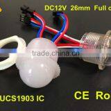 Controllable Led Pixel Lighting 26mm With 3leds for Disco Stage