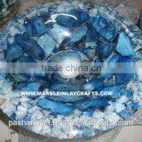 Natural Blue Agate Kitchen Decoration Wash Basin