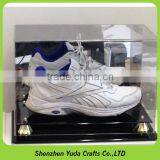 Golden Riser Collection Box Dustproof Shoe Display Case With Mirror Back thumbnail-1